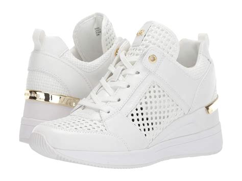 michael kors white leather trainers|Michael Kors leather boots.